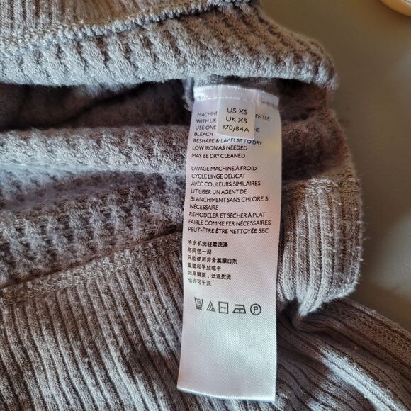 Free People We The Free North Shore Tunic Waffle Knit Tunic Grey Womens Size XS - Picture 6 of 9